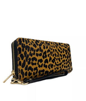 Michael Kors Jet Set Animal Print Continental Wristlet Wallet