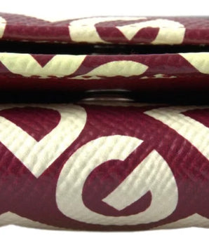 Cartera de piel con solapa francesa y logo DG multicolor de Dolce &amp; Gabbana