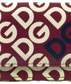 Cartera de piel con solapa francesa y logo DG multicolor de Dolce &amp; Gabbana