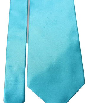 Corbata ancha para hombre Dolce &amp; Gabbana de seda 100 % azul claro