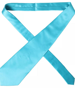 Corbata ancha para hombre Dolce &amp; Gabbana de seda 100 % azul claro