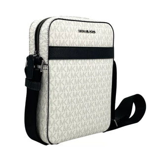 Michael Kors Cooper Medium Flight Crossbody Bag White
