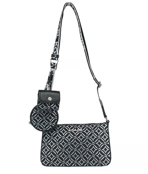 Michael Kors Crossbody Tech Attachment Bag Purse Black