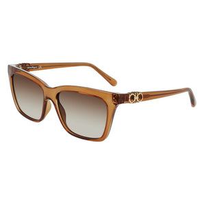 Ferragamo Brown Injected Sunglasses