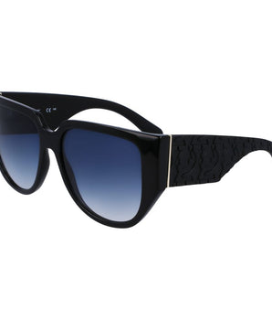 Ferragamo Black Bio Injected Sunglasses