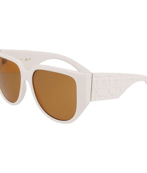 Ferragamo White Bio Injected Sunglasses