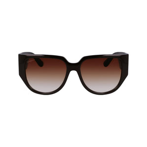 Ferragamo Brown Bio Injected Sunglasses