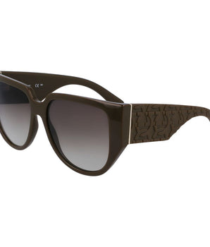 Ferragamo Green Bio Injected Sunglasses