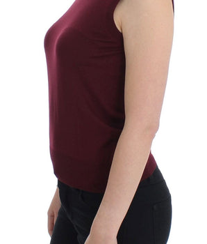 Dolce & Gabbana Elegant Red Wool Sleeveless Pullover Vest Dolce & Gabbana 