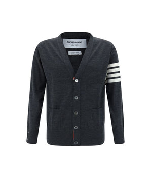 Thom Browne grey wool cardigan
