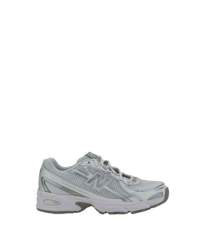 New Balance White Polyurethane Athletic Sneakers