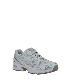 New Balance White Polyurethane Athletic Sneakers