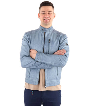 Yes Zee Blue Polyethylene Men's Jacket