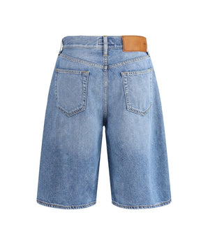 Jacob Cohen Blue Cotton Bermuda Shorts