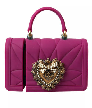 Dolce & Gabbana Pink Silicone Devotion Heart Logo Airpods Case