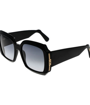 GCDS Black Acetate Sunglasses