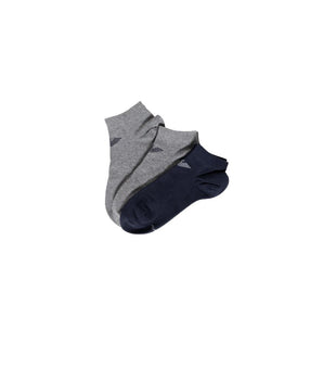 Emporio Armani Underwear Blue Cotton Socks