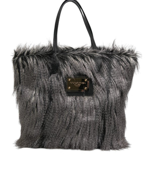 Bolso tote extragrande de piel sintética negro de Dolce &amp; Gabbana