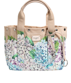 Bolso tote TANIA de lona con estampado floral multicolor de Dolce &amp; Gabbana con asa superior
