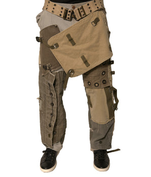 Dolce &amp; Gabbana Multicolor Reconstructed Flight Cargo Pants