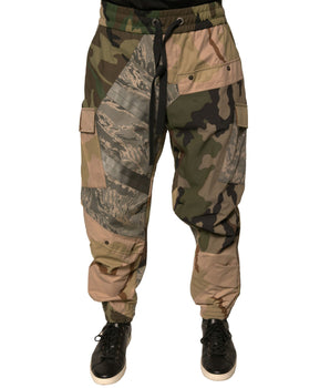 Dolce &amp; Gabbana Multicolor Camouflage Jogger Sweatpants Pants