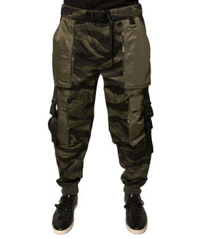 Dolce &amp; Gabbana Green Cotton Jogger Cargo Pants
