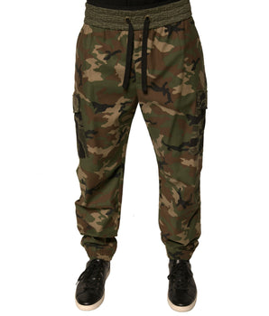 Dolce &amp; Gabbana Multicolor Camouflage Cargo Sweatpants Pants