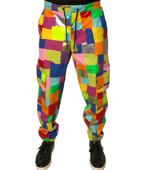 Dolce &amp; Gabbana Multicolor Cotton Patchwork Men Cargo Pants