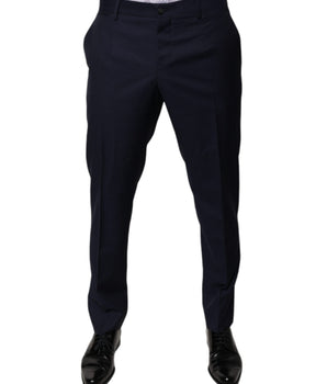 Pantalones de vestir de algodón azul oscuro para hombre de Dolce &amp; Gabbana