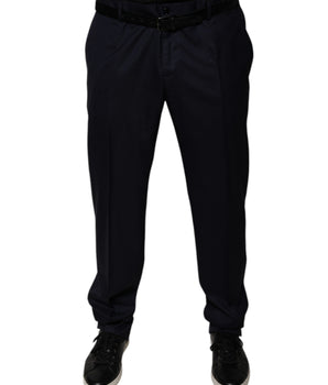 Pantalones de vestir formales cónicos azul oscuro de Dolce &amp; Gabbana