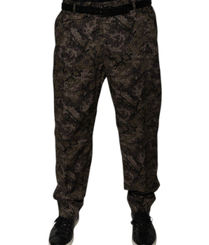 Pantalones de vestir de camuflaje multicolor para hombre de Dolce &amp; Gabbana