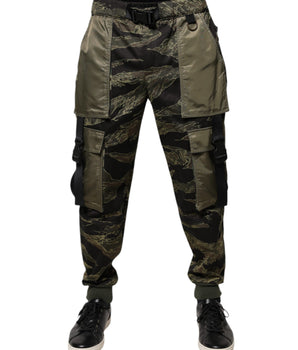 Pantalones cargo jogger de algodón verde Dolce &amp; Gabbana