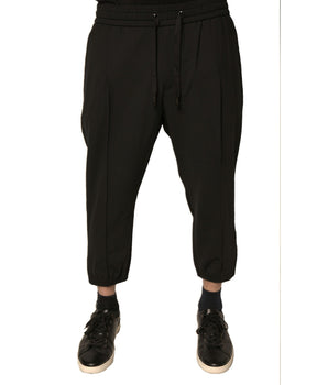 Dolce &amp; Gabbana Pantalón jogging de lana negro