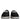 Dolce & Gabbana Black Nylon Quilted Logo Patch Sandals Slides Shoes