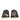 Dolce &amp; Gabbana Black Canvas Tropical Print Slip On Shoes