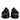 Dolce & Gabbana Black Exotic Leather DG Logo Loafers Formal Dress Shoes