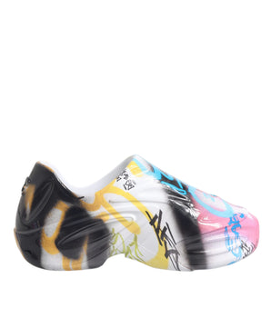 Dolce &amp; Gabbana Multicolor Graffiti Daymaster Sneakers Shoes