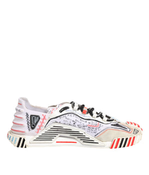 Dolce &amp; Gabbana Multicolor Suede Fabric NS1 Sneakers Shoes