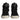 Dolce &amp; Gabbana Black Silver Leather High Top Sneaker Shoes