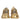 Dolce & Gabbana Gold Stretch Lace Up NS1 Sneakers Shoes