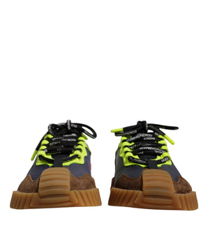 Dolce &amp; Gabbana Multicolor Nylon Low Top NS1 Sneakers Shoes