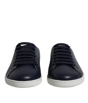 Dolce &amp; Gabbana Black Low Top Men Saint Tropez Sneakers Shoes