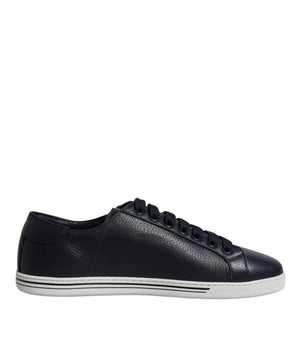 Dolce &amp; Gabbana Black Low Top Men Saint Tropez Sneakers Shoes