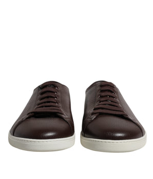 Dolce &amp; Gabbana Black Low Top Men Saint Tropez Sneakers Shoes