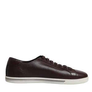 Dolce & Gabbana Brown Low Top Men Saint Tropez Sneakers Shoes