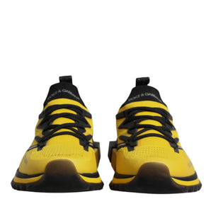 Dolce &amp; Gabbana Yellow SORRENTO Sport Stretch Sneakers Shoes