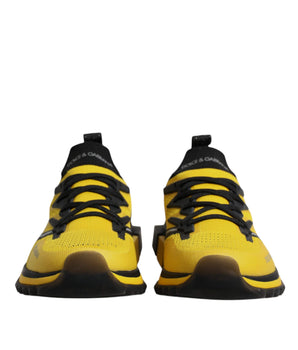 Dolce &amp; Gabbana Yellow SORRENTO Sport Stretch Sneakers Shoes