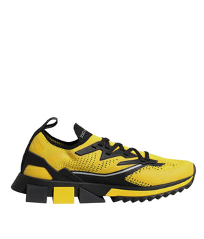 Dolce &amp; Gabbana Yellow SORRENTO Sport Stretch Sneakers Shoes