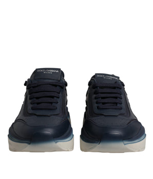 Dolce &amp; Gabbana Navy Blue Daymaster Low Top Men Sneakers Shoes