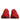 Dolce & Gabbana Red Leather Daymaster Low Top Sneakers Shoes